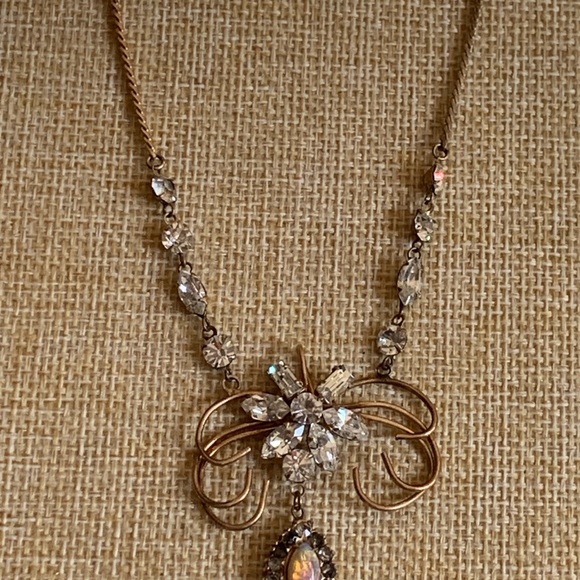 Bridgerton style, antique Edwardian style choker necklace. 10K GF - Picture 4 of 13